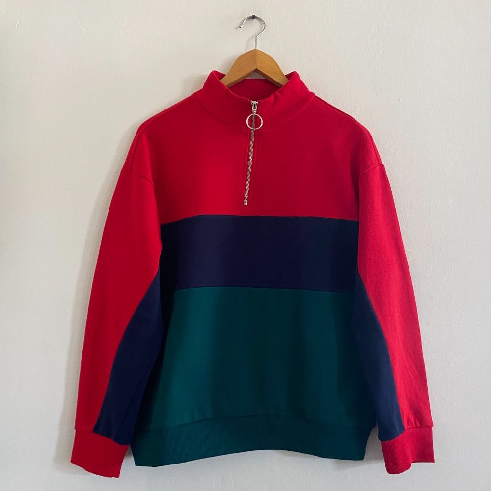 Women's Colorblock Quarter Zip